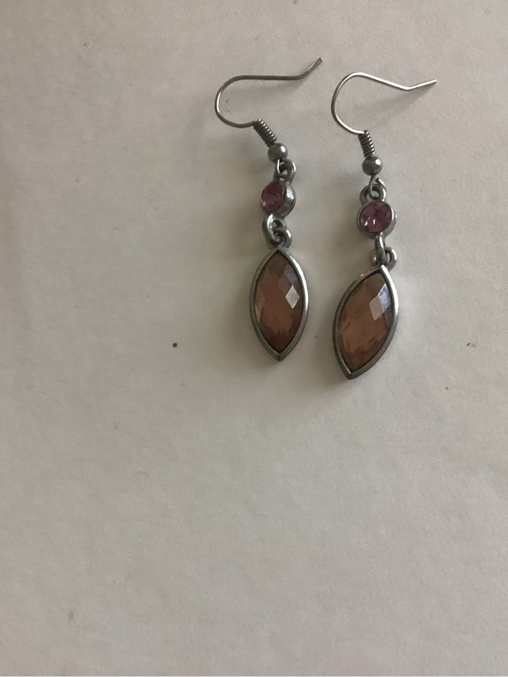 Pink and Peach Drop Dangle Earrings - Women Jewelry